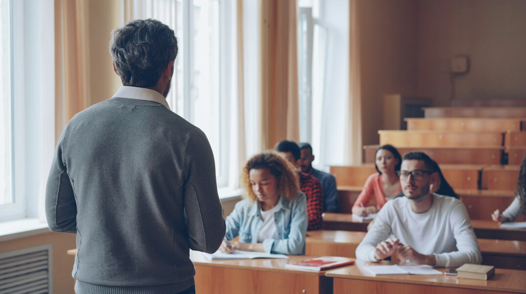 group of students learning